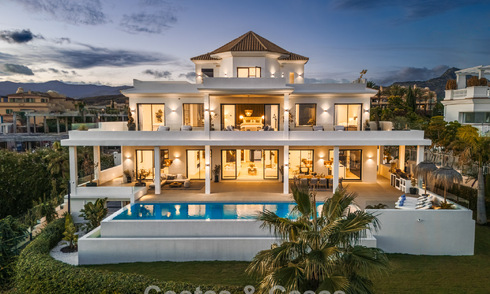 Exclusive designer villa with panoramic sea views for sale in the a five-star golf resort in Marbella - Benahavis 74769