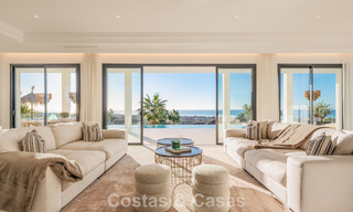 Exclusive designer villa with panoramic sea views for sale in the a five-star golf resort in Marbella - Benahavis 74771 