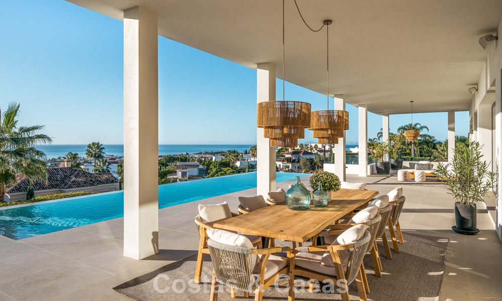 Exclusive designer villa with panoramic sea views for sale in the a five-star golf resort in Marbella - Benahavis 74776