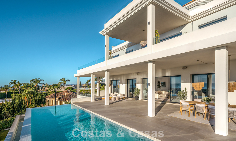 Exclusive designer villa with panoramic sea views for sale in the a five-star golf resort in Marbella - Benahavis 74778