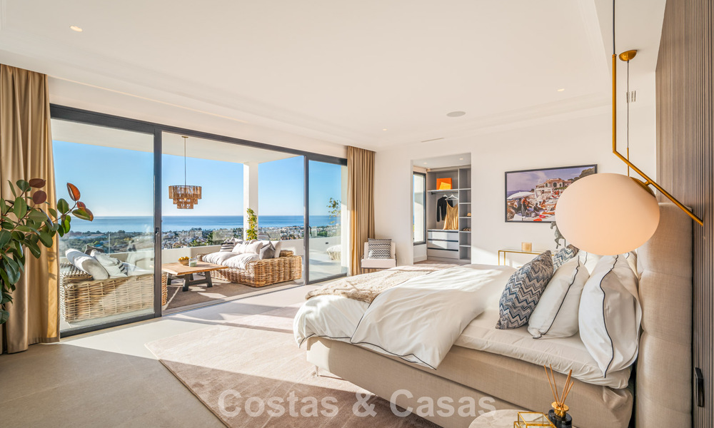 Exclusive designer villa with panoramic sea views for sale in the a five-star golf resort in Marbella - Benahavis 74780