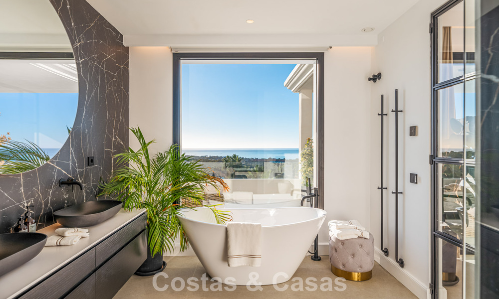 Exclusive designer villa with panoramic sea views for sale in the a five-star golf resort in Marbella - Benahavis 74782