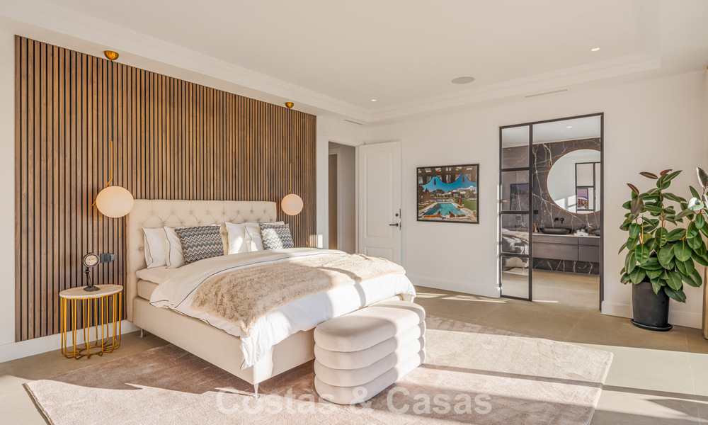 Exclusive designer villa with panoramic sea views for sale in the a five-star golf resort in Marbella - Benahavis 74783