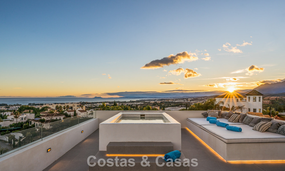 Exclusive designer villa with panoramic sea views for sale in the a five-star golf resort in Marbella - Benahavis 74804