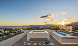 Exclusive designer villa with panoramic sea views for sale in the a five-star golf resort in Marbella - Benahavis 74804 