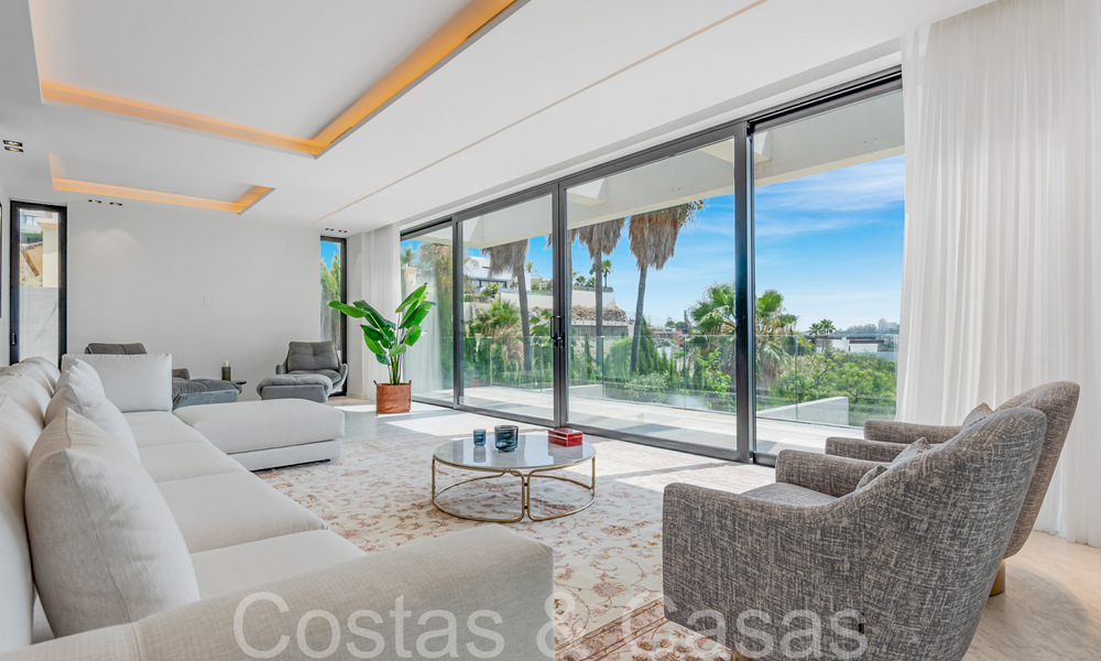 New, modernist designer villa for sale with stunning sea views in five-star golf resort in Marbella - Benahavis 68480