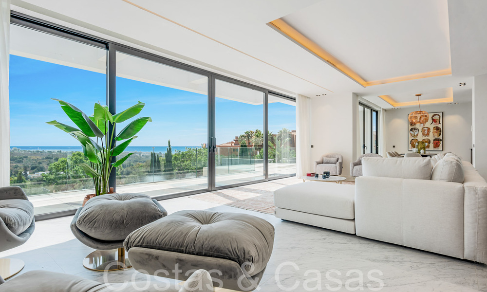 New, modernist designer villa for sale with stunning sea views in five-star golf resort in Marbella - Benahavis 68481