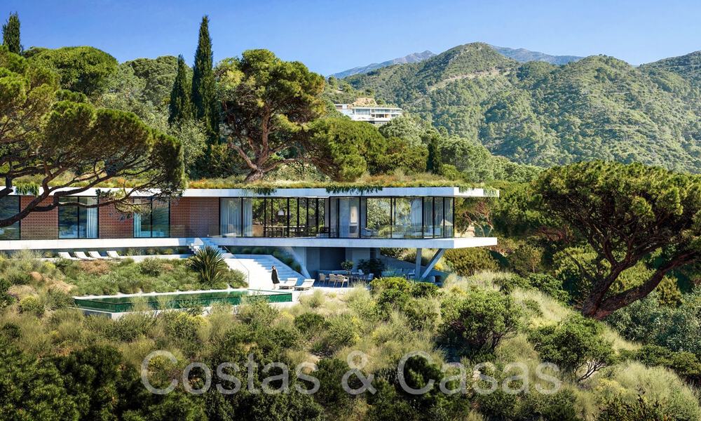 New, high-end designer villa for sale fully nestled in nature in the hills of Marbella - Benahavis 68855