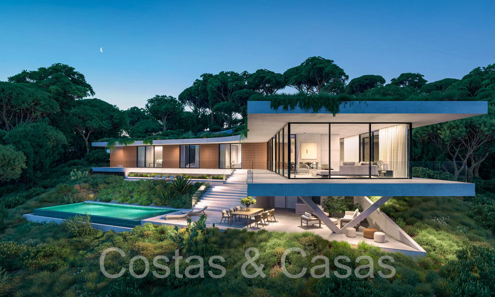 New, high-end designer villa for sale fully nestled in nature in the hills of Marbella - Benahavis 68856