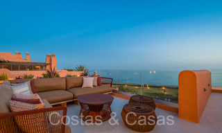 Quality renovated, huge penthouse for sale in frontline beach complex east of Marbella centre 70674 