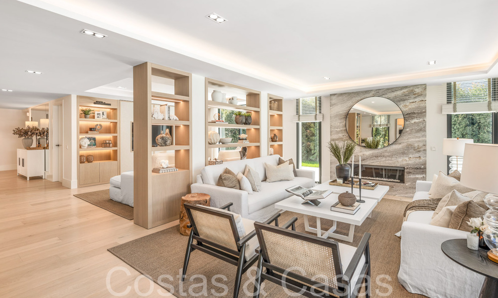 Sophisticated, Mediterranean single storey villa for sale just steps from the Las Brisas golf course in Nueva Andalucia, Marbella 67488