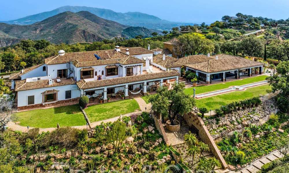 Magnificent Andalusian country estate for sale on an elevated plot of 5 hectares in the hills of East Marbella 67553