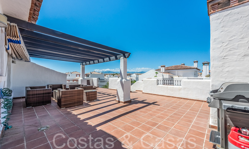 Beachside penthouse for sale within walking distance of the beach and centre in San Pedro, Marbella 67700