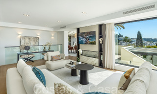 Stylishly renovated luxury villa with sea views for sale in Nueva Andalucia's golf valley, Marbella 67749 