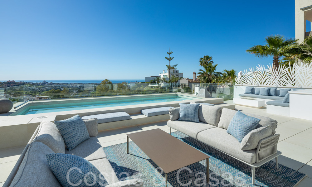 Ready to move in, modern luxury villa with unobstructed sea views for sale, located in La Quinta, Marbella - Benahavis 67757