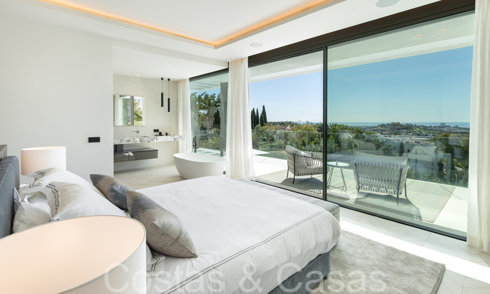 Ready to move in, modern luxury villa with unobstructed sea views for sale, located in La Quinta, Marbella - Benahavis 67761