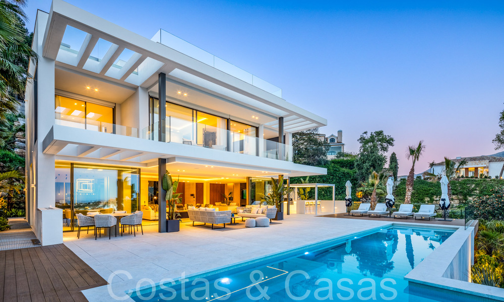 Ready to move in, modern luxury villa with unobstructed sea views for sale, located in La Quinta, Marbella - Benahavis 67778