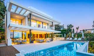 Ready to move in, modern luxury villa with unobstructed sea views for sale, located in La Quinta, Marbella - Benahavis 67778 