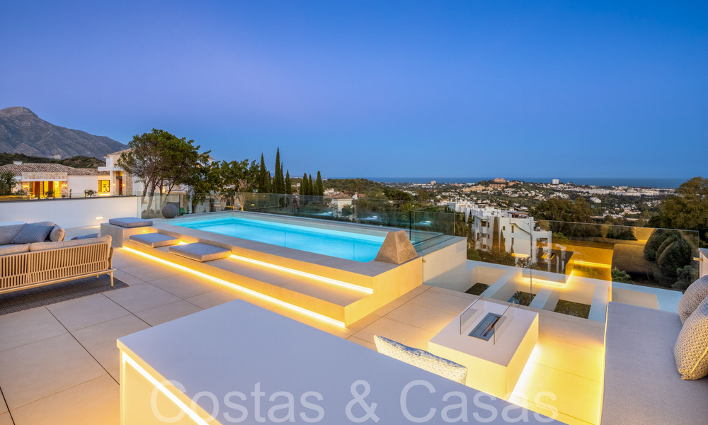 Ready to move in, modern luxury villa with unobstructed sea views for sale, located in La Quinta, Marbella - Benahavis 67779