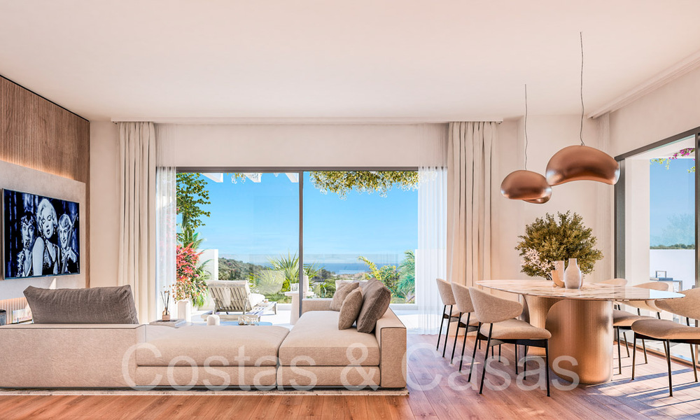 Contemporary front-line golf apartments with sea views in a new complex in Casares, Costa del Sol 67846