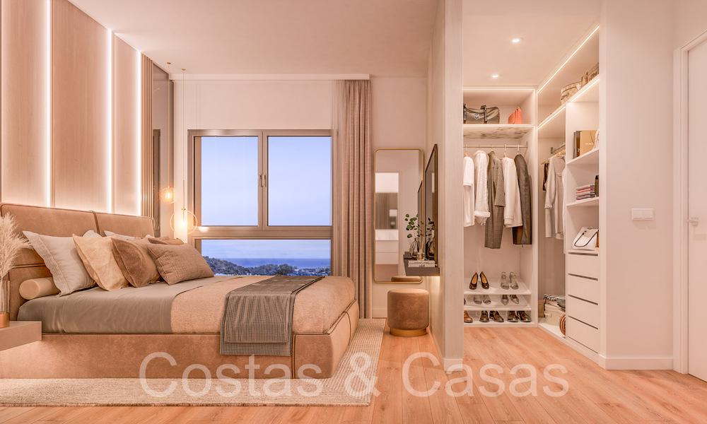 Contemporary front-line golf apartments with sea views in a new complex in Casares, Costa del Sol 67850