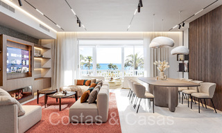 Sophisticated renovated apartment for sale in Las Dunas Park, an exclusive beach resort between Marbella and Estepona 67860 