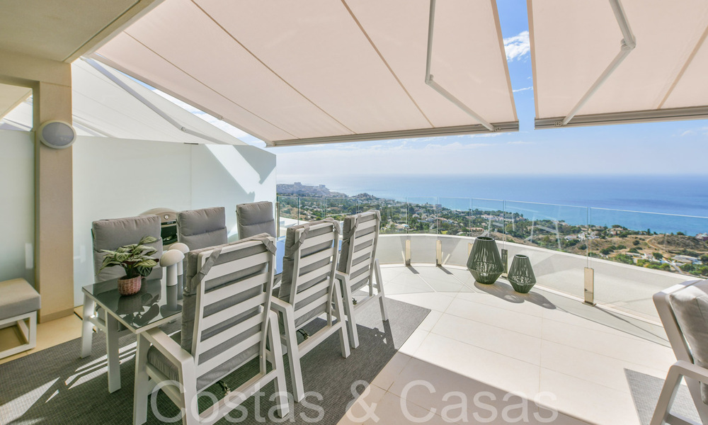 Luxurious, modern, duplex penthouse with panoramic sea views for sale in Benalmadena, Costa del Sol 68009