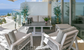 Luxurious, modern, duplex penthouse with panoramic sea views for sale in Benalmadena, Costa del Sol 68018 