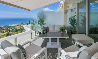 Luxurious, modern, duplex penthouse with panoramic sea views for sale in Benalmadena, Costa del Sol 68031 
