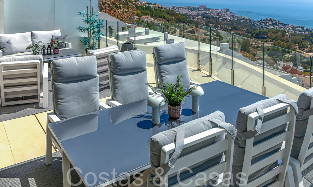 Luxurious, modern, duplex penthouse with panoramic sea views for sale in Benalmadena, Costa del Sol 68033