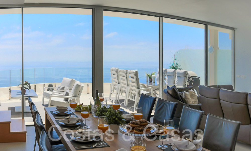 Luxurious, modern, duplex penthouse with panoramic sea views for sale in Benalmadena, Costa del Sol 68035