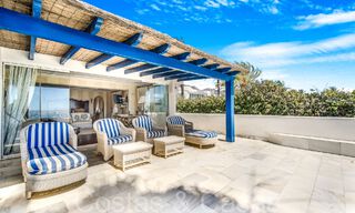 Luxury villa with open sea views for sale, right on the beach on Marbella's prestigious Golden Mile 68312 