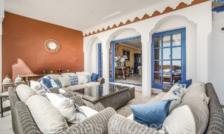 Luxury villa with open sea views for sale, right on the beach on Marbella's prestigious Golden Mile 68322 