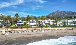 Luxury villa with open sea views for sale, right on the beach on Marbella's prestigious Golden Mile 68329 