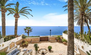 Luxury villa with open sea views for sale, right on the beach on Marbella's prestigious Golden Mile 68331 