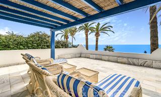 Luxury villa with open sea views for sale, right on the beach on Marbella's prestigious Golden Mile 68332 