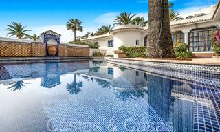 Luxury villa with open sea views for sale, right on the beach on Marbella's prestigious Golden Mile 68340 