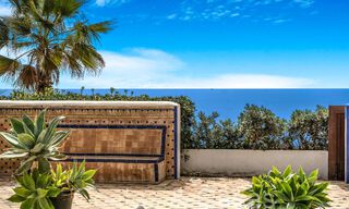 Luxury villa with open sea views for sale, right on the beach on Marbella's prestigious Golden Mile 68356 