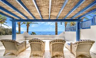 Luxury villa with open sea views for sale, right on the beach on Marbella's prestigious Golden Mile 68362 