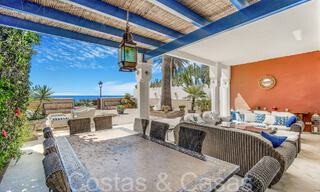 Luxury villa with open sea views for sale, right on the beach on Marbella's prestigious Golden Mile 68364 