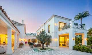 Ready to move luxury villa with contemporary Mediterranean design for sale in a prestigious golf area in Nueva Andalucia, Marbella 68378 