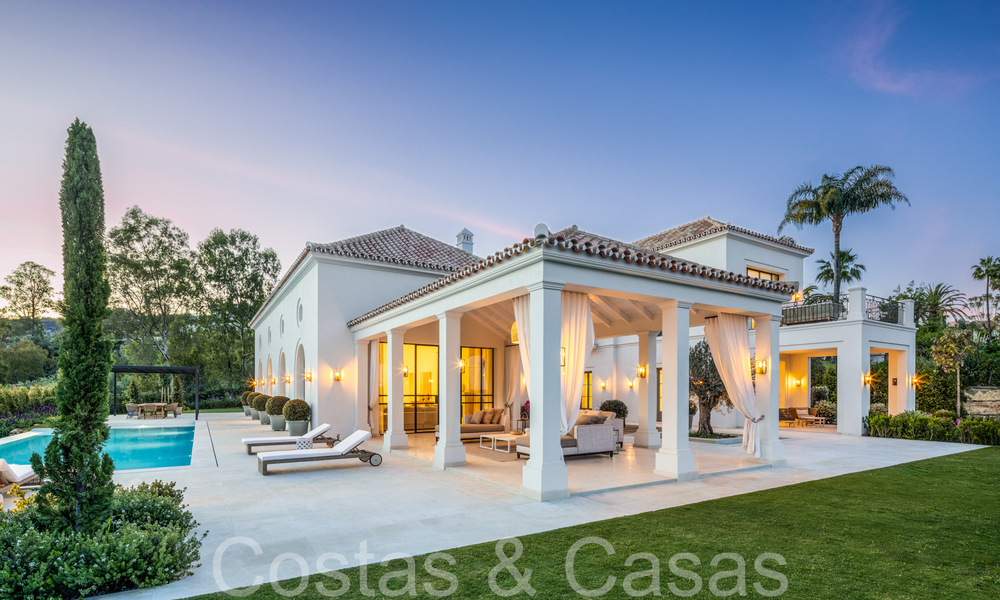 Ready to move luxury villa with contemporary Mediterranean design for sale in a prestigious golf area in Nueva Andalucia, Marbella 68379