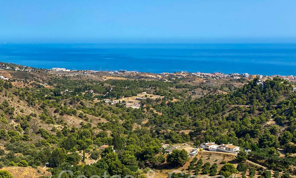 Off-plan villa project with panoramic sea views for sale in the hills of Mijas Pueblo, Costa del Sol 68454