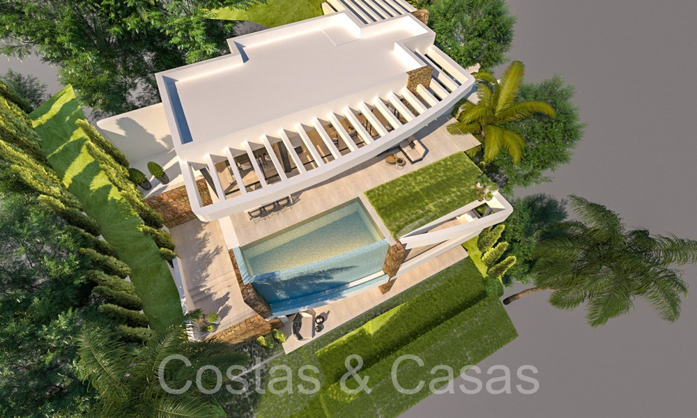 Off-plan villa project with panoramic sea views for sale in the hills of Mijas Pueblo, Costa del Sol 69731