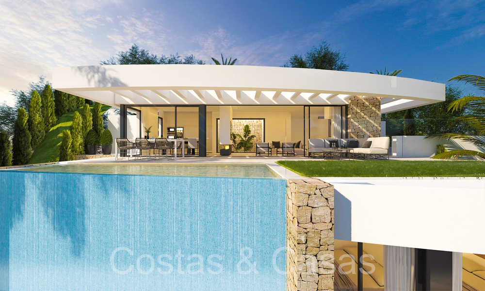 Off-plan villa project with panoramic sea views for sale in the hills of Mijas Pueblo, Costa del Sol 69732