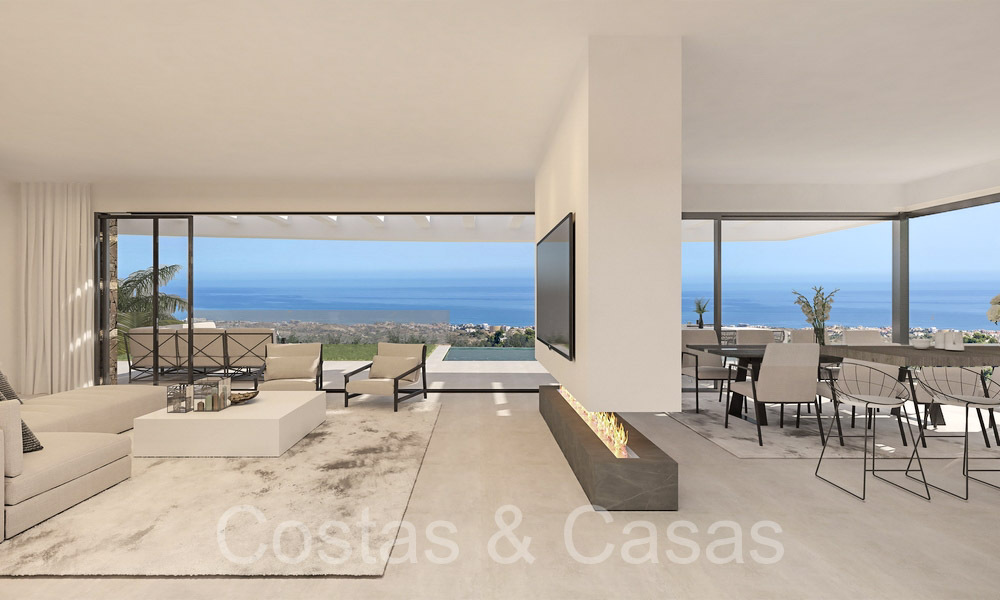 Off-plan villa project with panoramic sea views for sale in the hills of Mijas Pueblo, Costa del Sol 69736