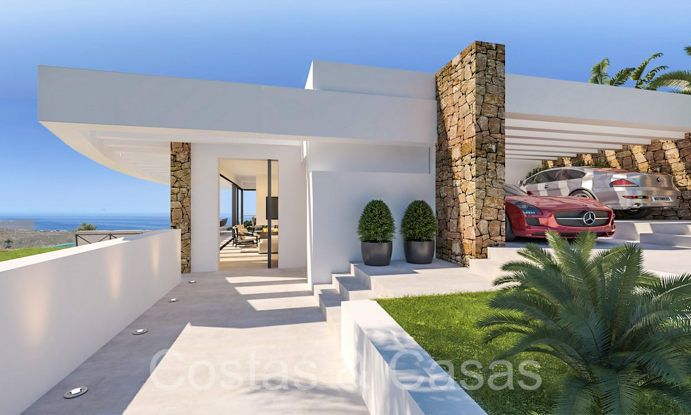 Off-plan villa project with panoramic sea views for sale in the hills of Mijas Pueblo, Costa del Sol 69737