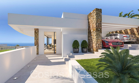 Off-plan villa project with panoramic sea views for sale in the hills of Mijas Pueblo, Costa del Sol 69737