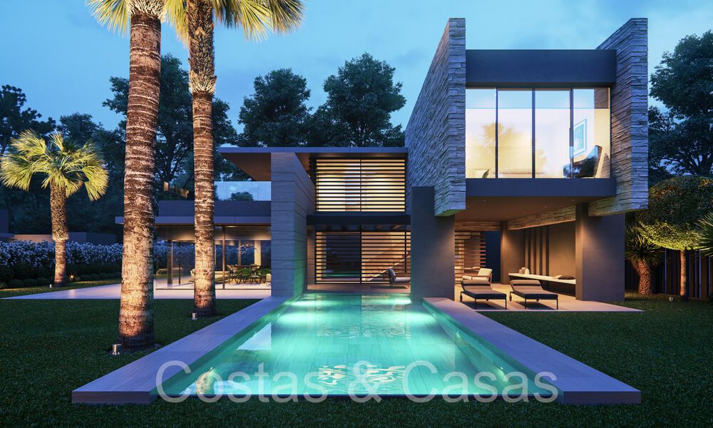 3 Brand new contemporary villas for sale, just steps from the beach of San Pedro, Marbella 68206