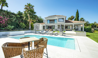 Contemporary renovated luxury villa for sale, frontline golf in Nueva Andalucia, Marbella 70516 